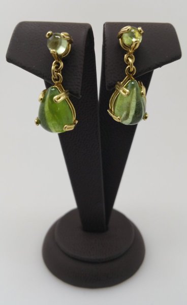 18k. yellow gold cocktail ring with natural gemstones 16.00 carat